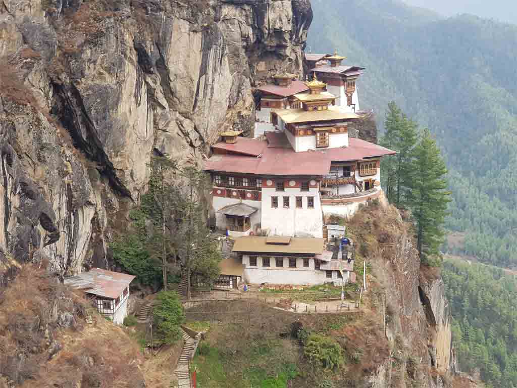 Marvel of Bhutan- Tiger Nest Bhutan Tour Map